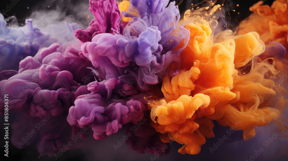 Obraz premium Abstract Composition with Vibrant Pantone Colors