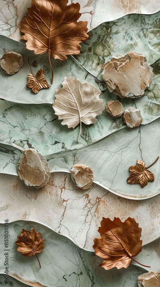Calming visual experience with natural accents Calming visual experience with natural accents