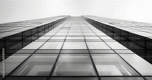 Modern glass building perfe...