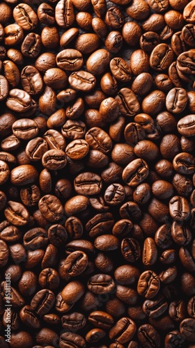 warm roasted coffee beans b...