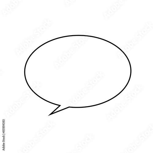 White Speech Bubble Label Talk Box Banner design