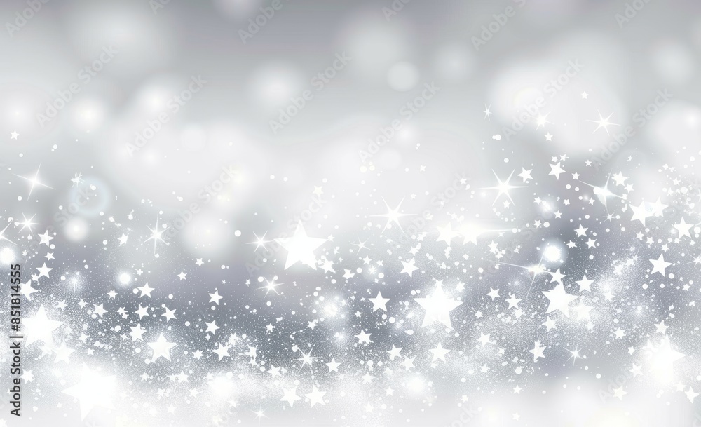 Light white background with sparkling stars, shiny and glittery Light white background with sparkling stars, shiny and glittery
