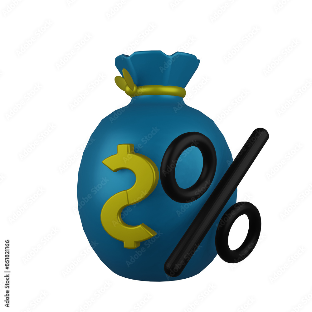 3D Investment Illustrations