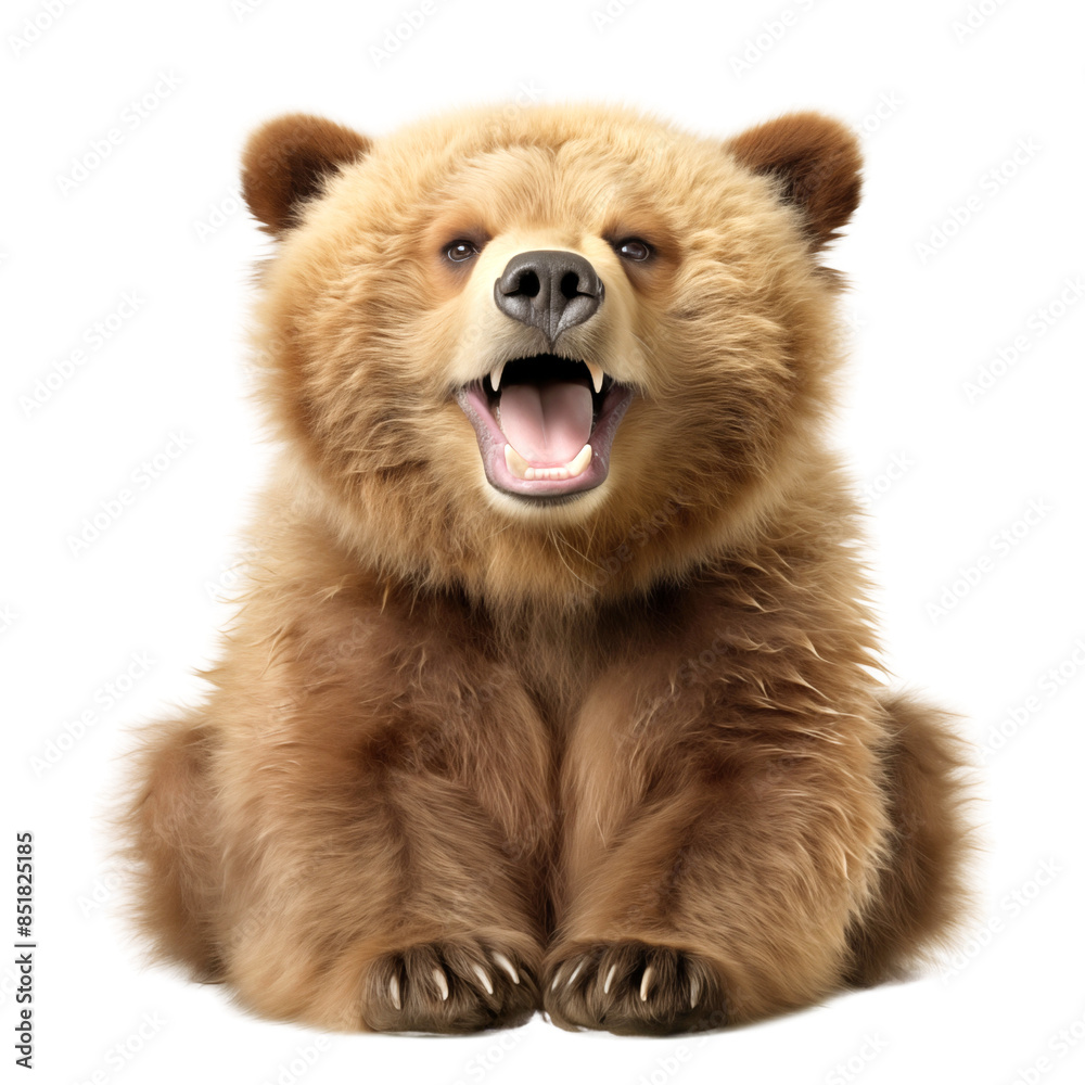 Small Bear Cute Smile isolated on a transparent background, png file, cut off bg, alpha canal Small Bear Cute Smile isolated on a transparent background, png file, cut off bg, alpha canal