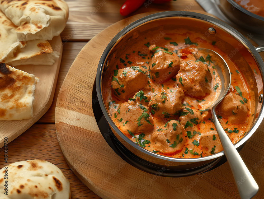 Tender chicken bathed in a fragrant tomato sauce bursting with warm spices, this simple butter chicken is perfect for busy weeknights. Tender chicken bathed in a fragrant tomato sauce bursting with warm spices, this simple butter chicken is perfect for busy weeknights.