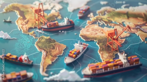 Isometric global logistics network