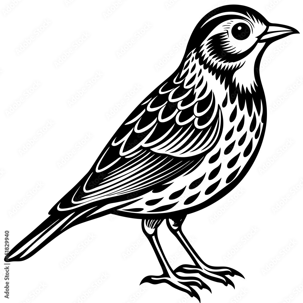 Fototapeta premium vector illustration of a bird