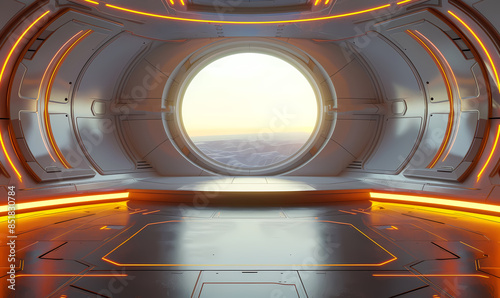 Fototapeta Naklejka Na Ścianę i Meble -  abstract 3d tunnel