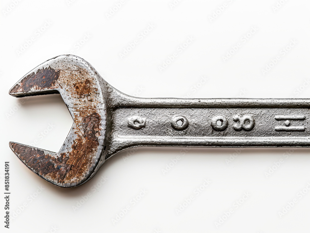Precision Wrench on Clean White Background for Maintenance and Repair Tasks Precision Wrench on Clean White Background for Maintenance and Repair Tasks