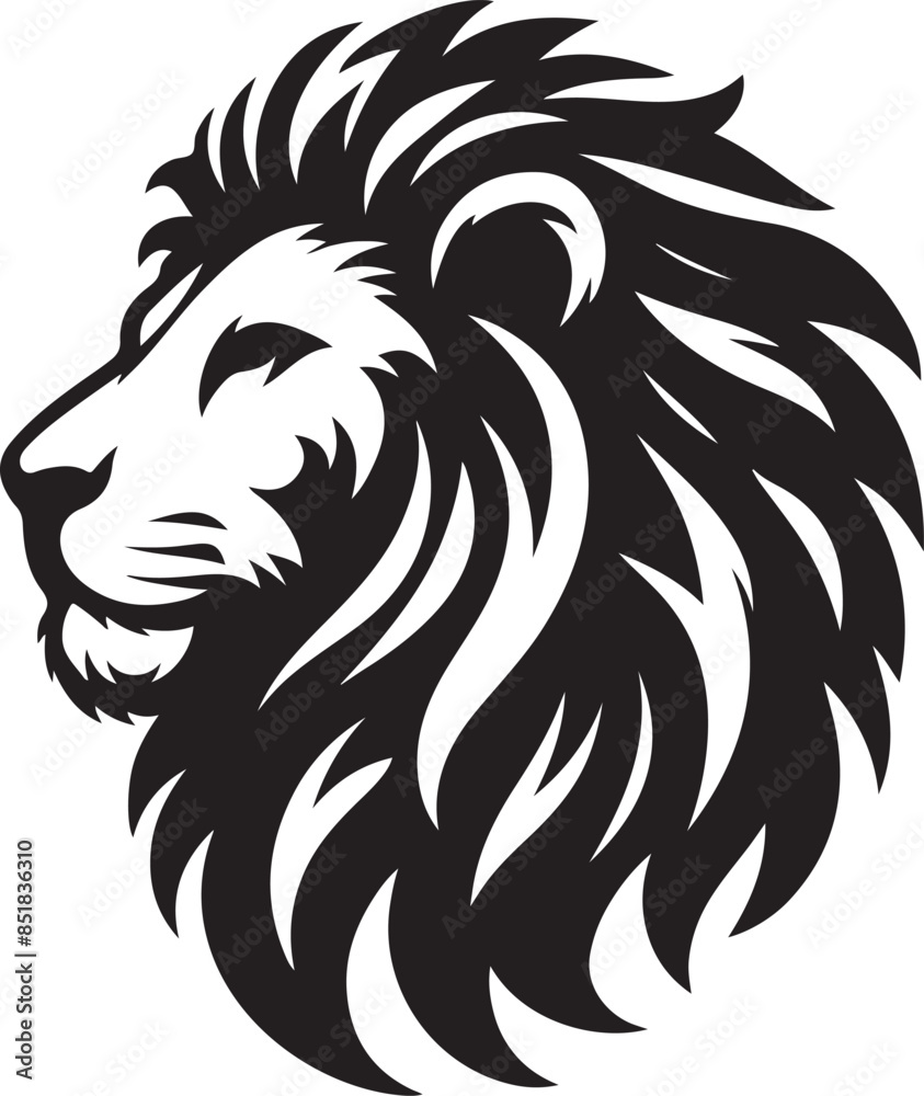 Lion Hade logo vector art 