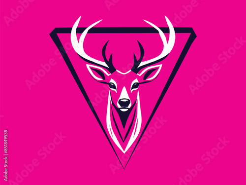 Vector Deer T-Shirt Design: Elegant, Nature-Inspired Graphics Perfect for Wildlife Enthusiasts.