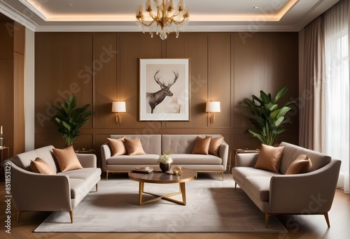 Wallpaper Mural modern living room Torontodigital.ca