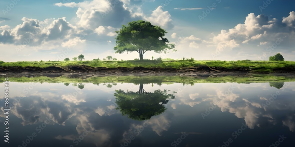 The sky's daily masterpiece inspired by the land below. Concept Nature's canvas, Sunrise paintings, Earth's beauty, Sky's artwork, Daily inspiration