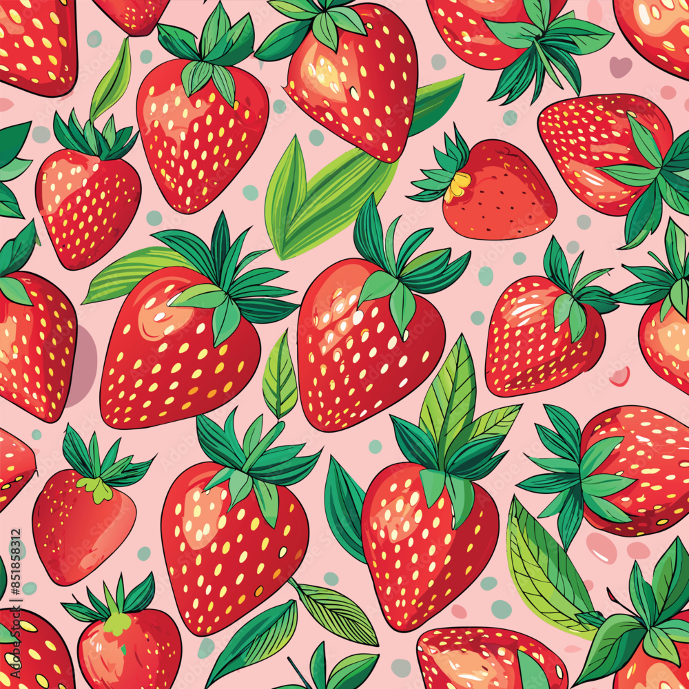 strawberry icon collection abstract vector background
