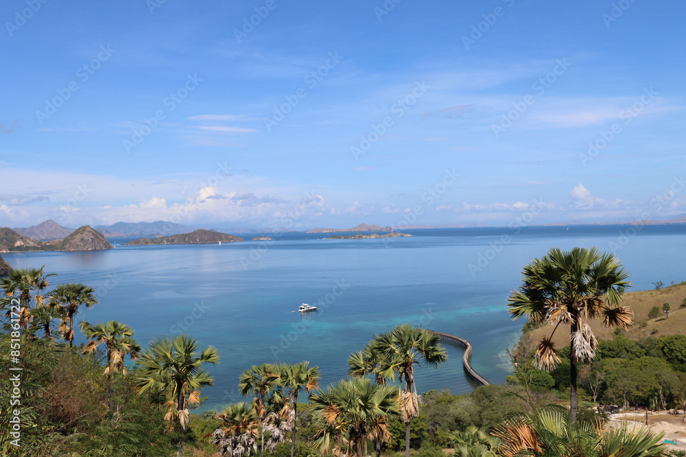 Top view of the Labuan Bajo bay
