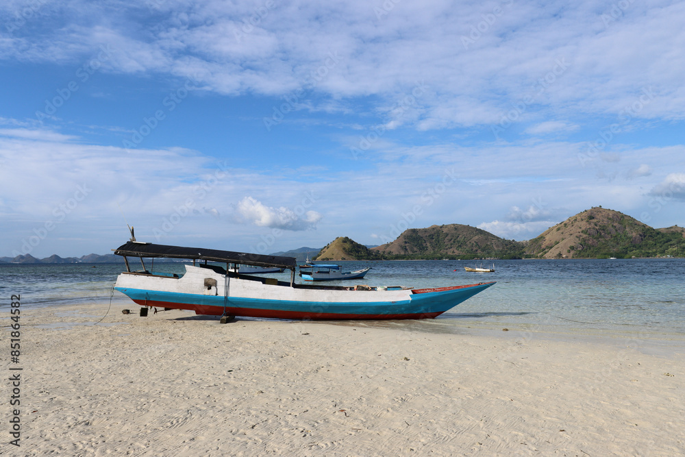 Fishing boat on the beach Fishing boat on the beach