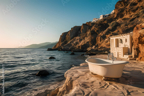 Greek style bathroom design © Daniel