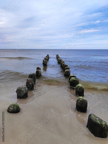 brakwater - baltic sea, Poland photo