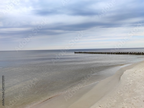 Fototapeta Naklejka Na Ścianę i Meble -  brakwater - baltic sea, Poland
