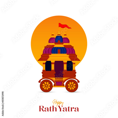 
illustration of Rath Yatra Lord Jagannath festival Social Media Post