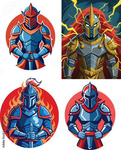Ancient armor of a medieval warrior