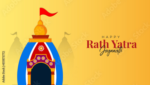 
illustration of Rath Yatra Lord Jagannath festival Social Media Post photo