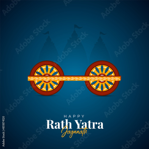 
illustration of Rath Yatra Lord Jagannath festival Social Media Post