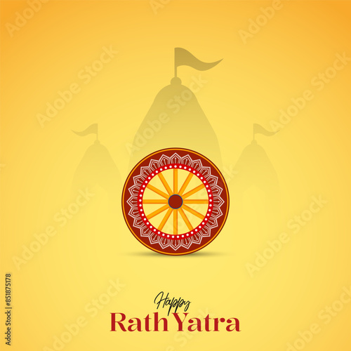 
illustration of Rath Yatra Lord Jagannath festival Social Media Post