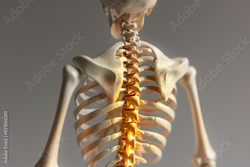 Back of skeleton with spine