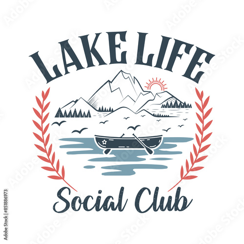 Lake Babe Social Club SVG, Vacation SVG