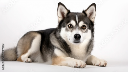 alaskan malamute puppy isolated 