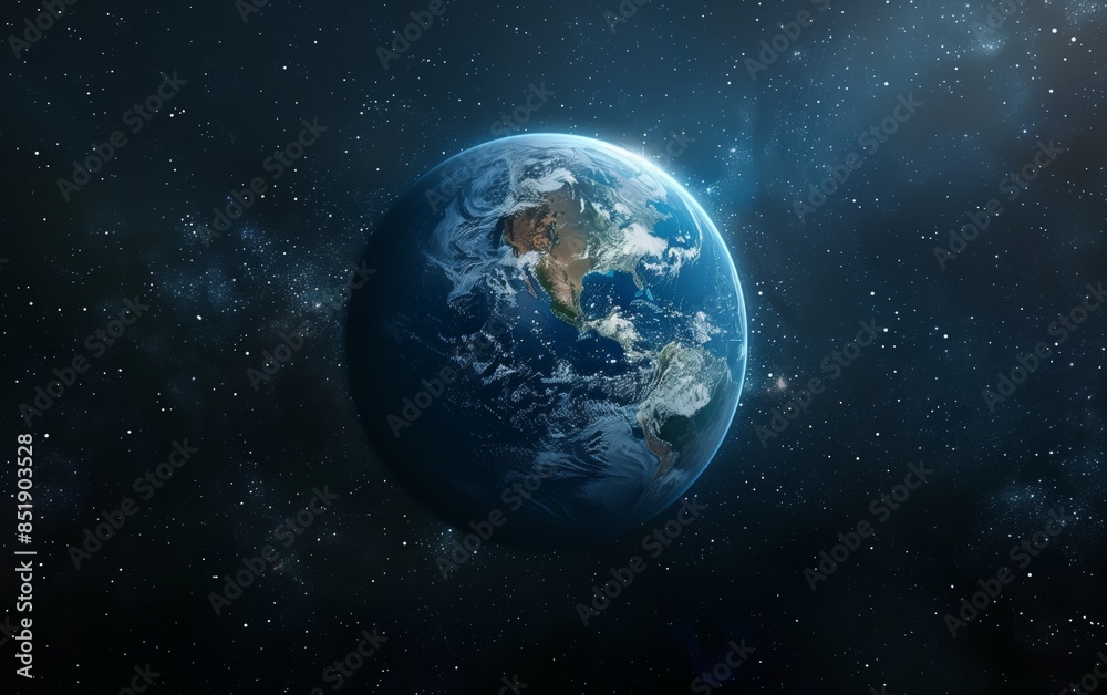 Obraz premium Earth viewed from space