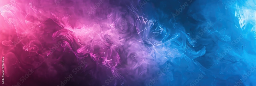 Obraz premium Pink And Blue Abstract Art Background Banner with Blended Gradient