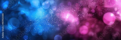 Pink And Blue Abstract Art Banner Background