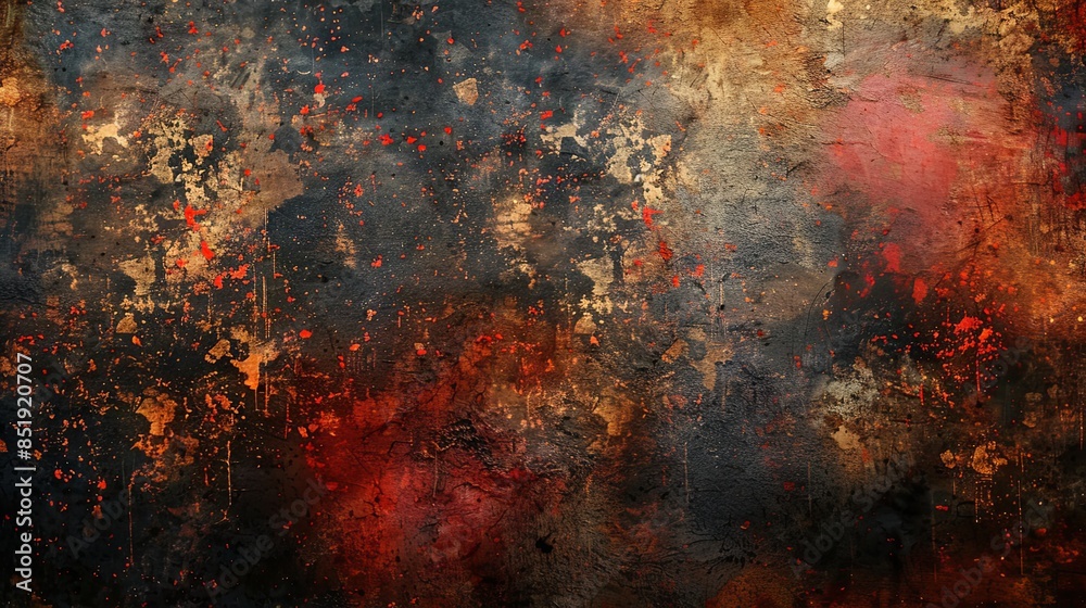 A rugged background of distressed grunge textures in dark, muted tones with scratches and splatters A rugged background of distressed grunge textures in dark, muted tones with scratches and splatters
