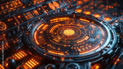 Wallpaper Mural Futuristic Sci-Fi Control Panel Torontodigital.ca