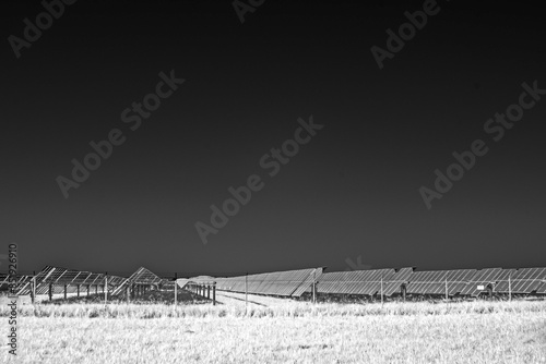 Solar power pnels create renewable energy