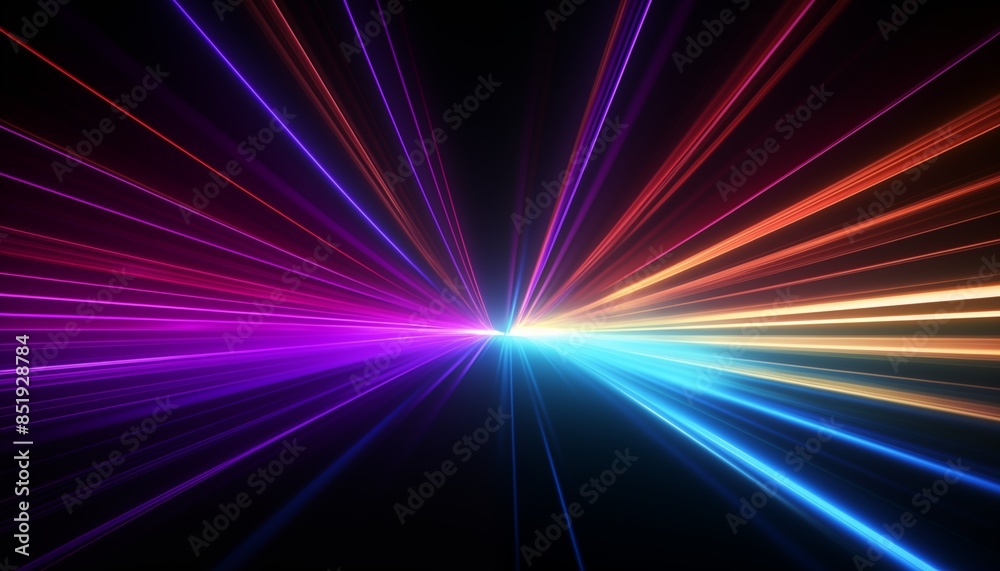 abstract background with neon lights rays lines abstract background with neon lights rays lines