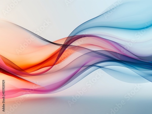 Wallpaper Mural Abstract colorful flowing wave pattern against a light background, perfect for modern design projects and creative presentations. Torontodigital.ca