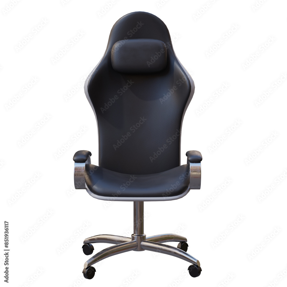 3d render gaming office chair with transparent background 3d render gaming office chair with transparent background