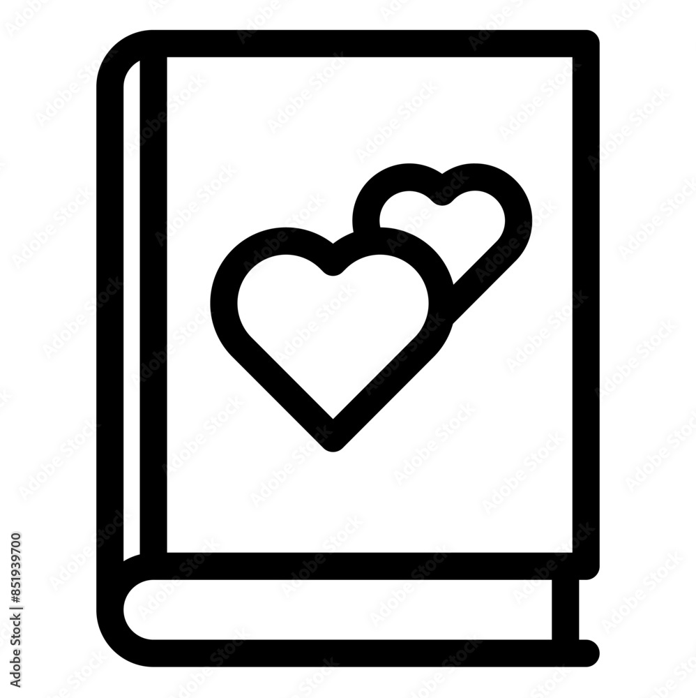 love book line icon vector illustration isolated on white background love book line icon vector illustration isolated on white background
