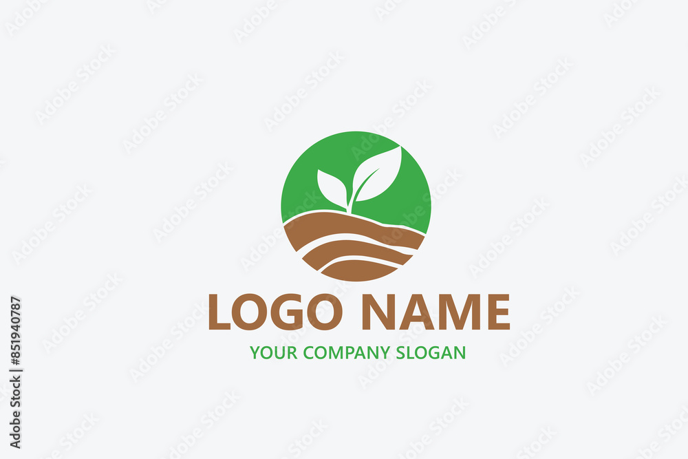 Landscape Environmental vector logo template