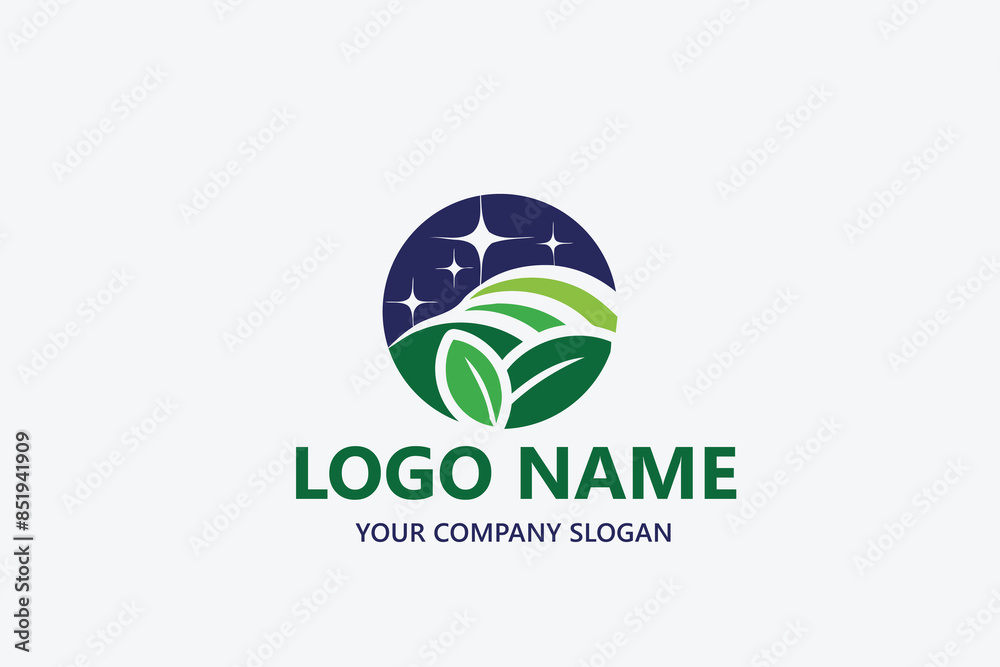 Landscape Environmental vector logo template