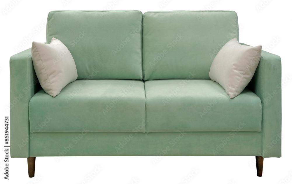 Fototapeta premium Sofa isolated on white background. Including clipping path