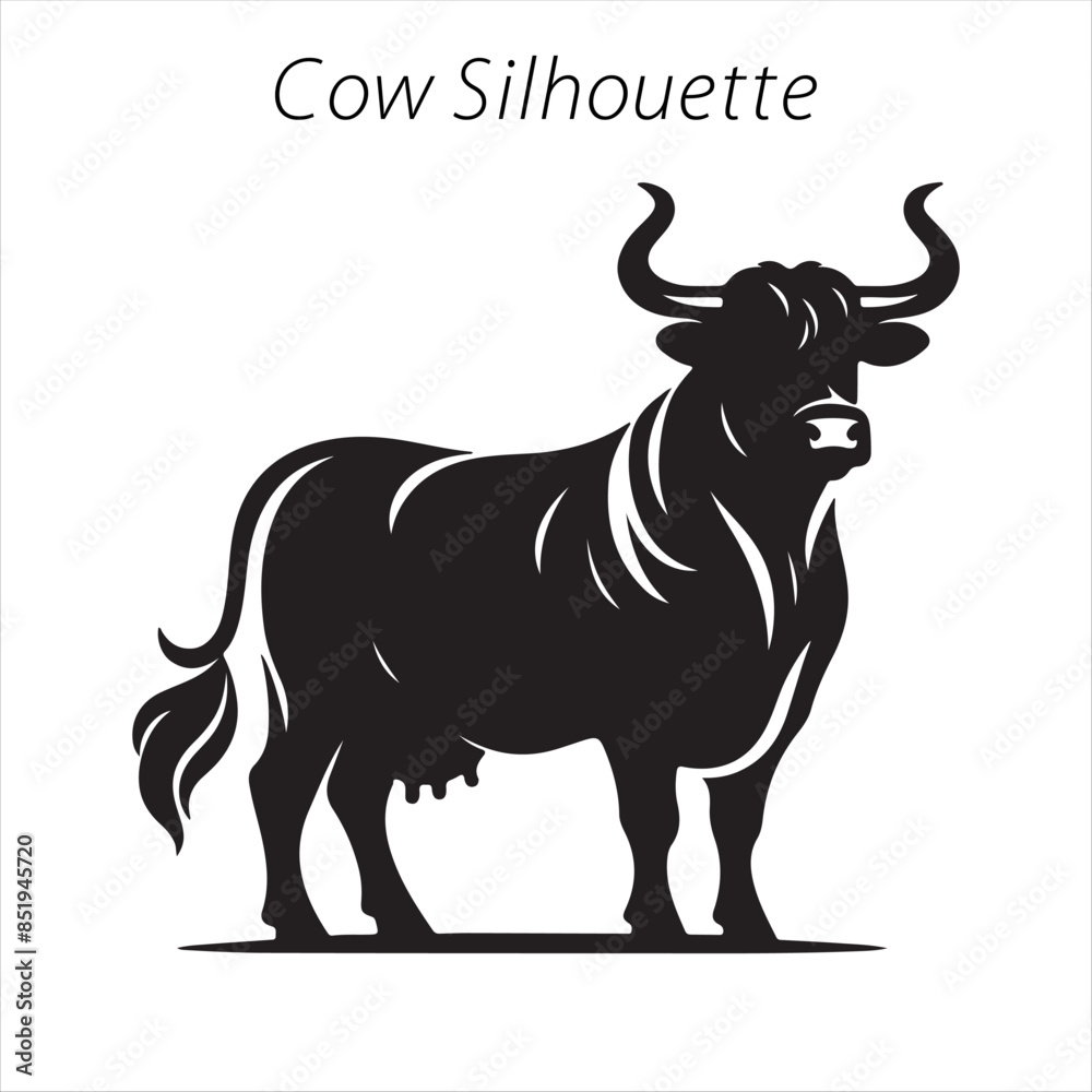 cow silhouette cow silhouette