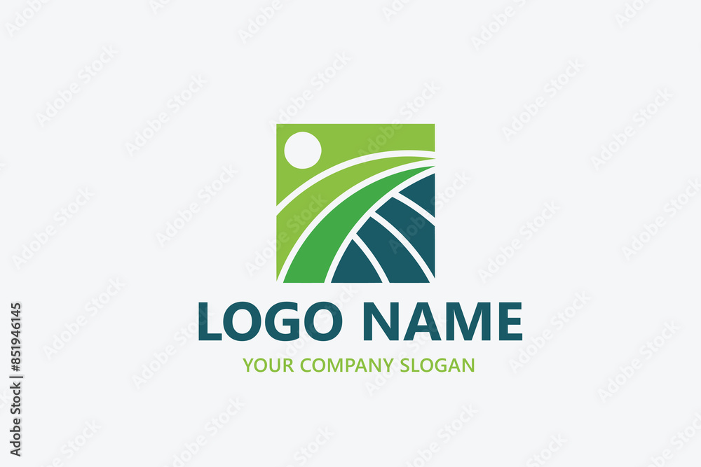 Fototapeta premium Landscape Environmental vector logo template