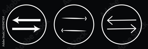 Transfer icon. Exchange arrow icon, vector illustration.