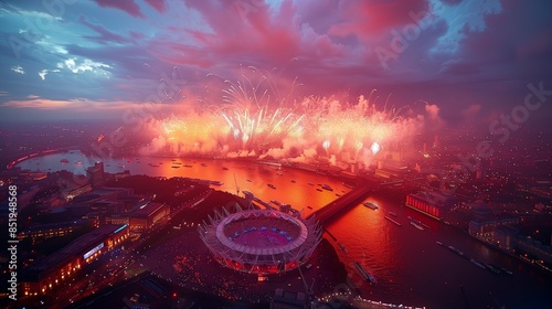 Spectacular Opening Ceremony Featuring Fireworks, Choreographed Performances, and Vibrant Cultural Displays Celebrating Global Diversity and Unity