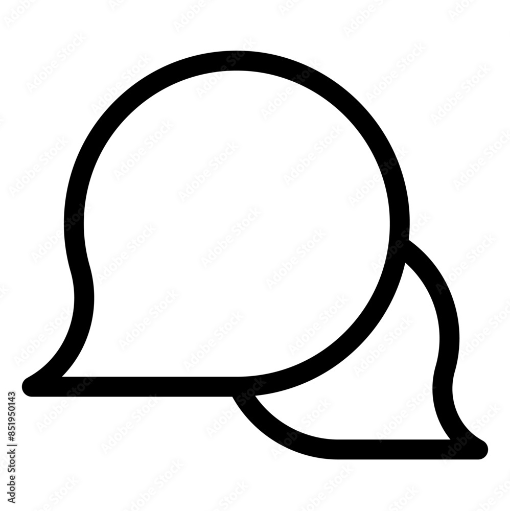 chat line icon vector illustration isolated on white background chat line icon vector illustration isolated on white background