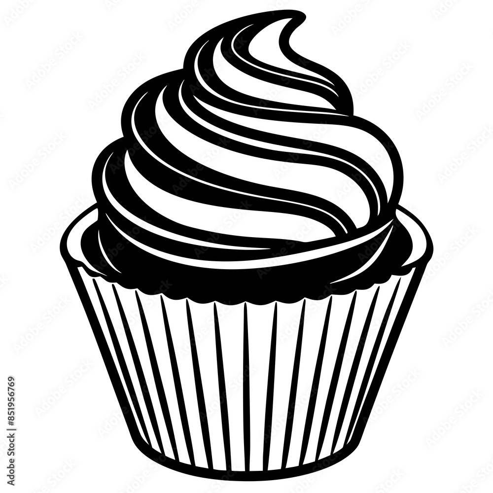 hand drawn cupcake vector silhouette illustration svg file
hand drawn cupcake vector silhouette illustration svg file